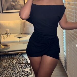 ❌SOLD ❌Carry My Purse Black Twist Front Short Set | Brand New |Two Piece